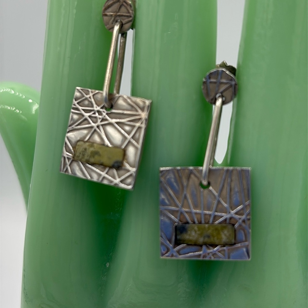 Unique Vintage Modernist Studio Earrings